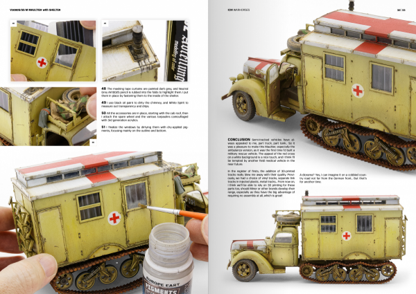 AK Interactive AK130011 ICM – HOW TO PAINT &amp; WEATHER WW2 TRUCKS WARHORSES - English