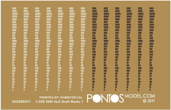 Pontos 35027WD1 HMS Warspite Wooden Deck set 1943 (1:350)