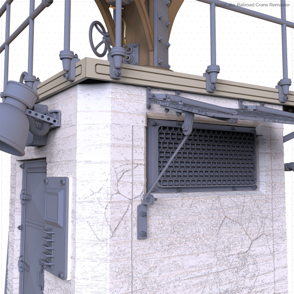 RT-Diorama 35495 4to. Railroad Crane Industrial Series - 3D Printed Model 1/35