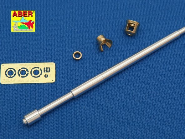 Aber 35L-068 German 75mm barrel for KwK40L/43 with early model muzzle brake for Pz.Kpfw. VI, Ausf.G (1:35)