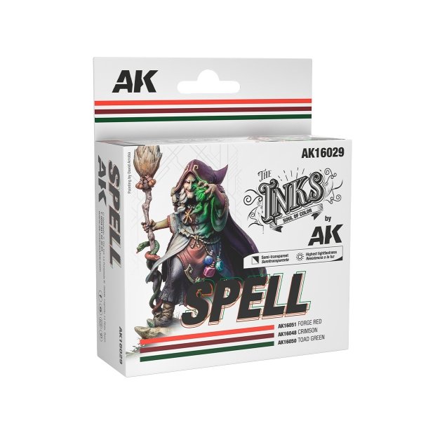 AK Interactive AK16029 SPELL – INK SET 3x30ml