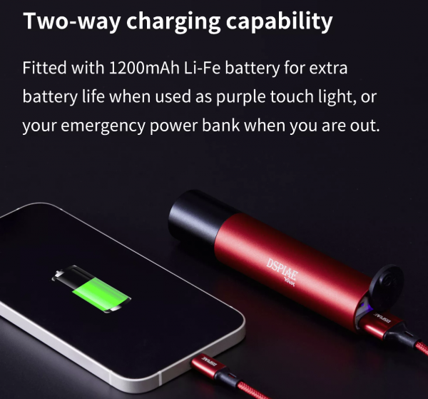DSPIAE UV-T 365nm Ultraviolet Light Torch
