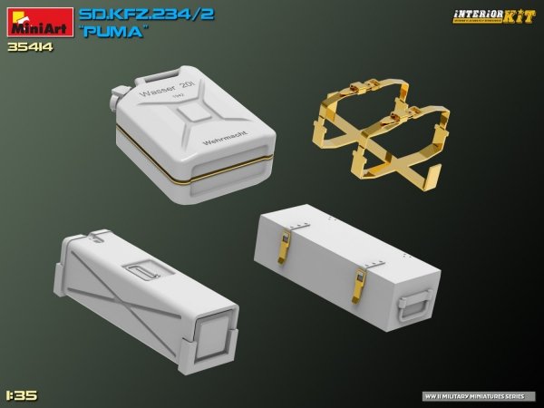 MiniArt 35414 Sd.Kfz. 234/2 PUMA. INTERIOR KIT 1/35