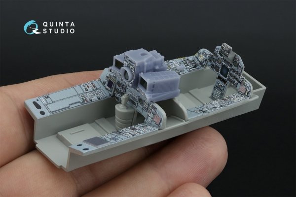 Quinta Studio QDS+48519 Tornado ECR 3D-Printed coloured Interior on decal paper (Italeri) (small version) (with 3D-printed resin parts) 1/48