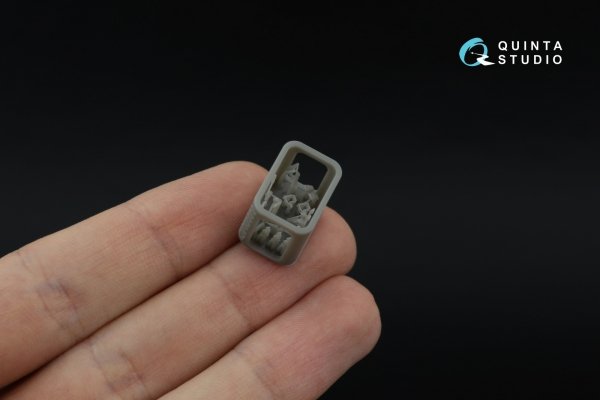 Quinta Studio QD+48553 Schwimmwagen type 166 3D-Printed &amp; coloured Interior on decal paper (Tamiya) (with 3D-printed resin parts) 1/48