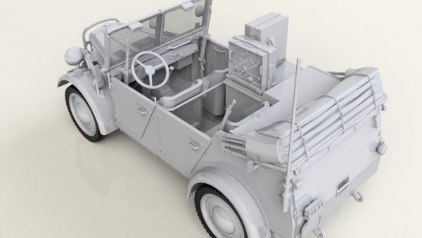 ICM 35583 le.gl.Einheitz-Pkw Kfz.2, WWII German Light Radio Communication Car 1/35