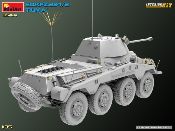 MiniArt 35414 Sd.Kfz. 234/2 PUMA. INTERIOR KIT 1/35