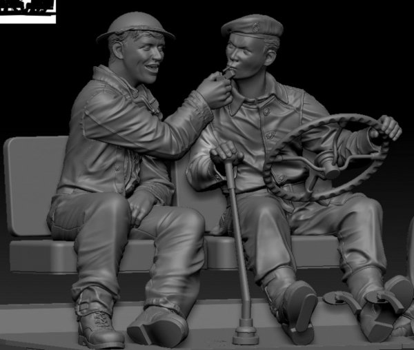 Thunder Model F35008 British Crew M1A1 Wrecker 1/35