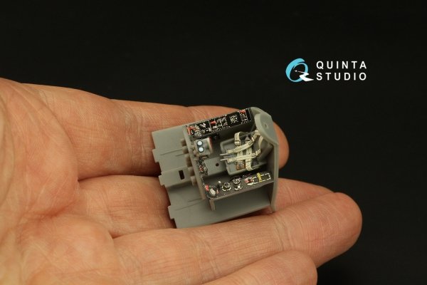 Quinta Studio QD48365 F8F-1 Bearcat 3D-Printed &amp; coloured Interior on decal paper (Hobby Boss) 1/48