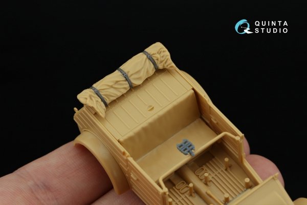 Quinta Studio QD+48546 Kubelwagen Type 82 3D-Printed &amp; coloured Interior on decal paper (Tamiya) (with 3D-printed resin parts)  1/48