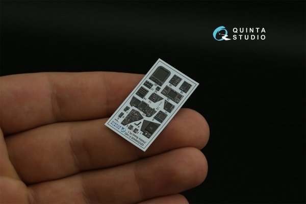 Quinta Studio QD48405 F-14D 3D-Printed &amp; coloured Interior on decal paper (Hobby Boss) 1/48