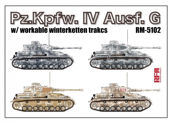 Rye Field Model 5102 Pz.Kpfw.IV Ausf.G w/Winterketten 1/35