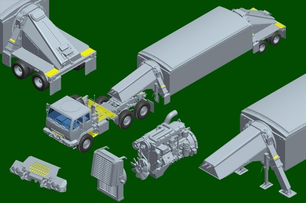 Trumpeter 01098 M1088 FMTV Tractor with AN/TPY-2 X Band Radar 1/35
