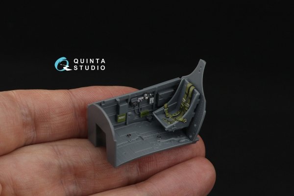 Quinta Studio QD48587 P-40E Warhawk 3D-Printed &amp; coloured Interior on decal paper (Eduard) 1/48