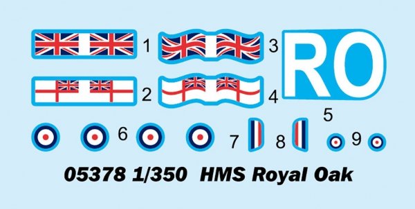 Trumpeter 05378 HMS Royal Oak 1/350