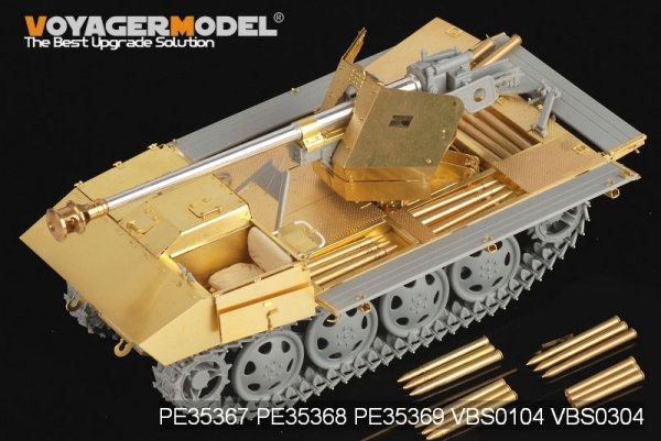 Voyager Model PE35369 WWII German 75mm PaK 40/4 auf Steyr RSO Fighting platform (AMMO INCLUDE) For DRAGON 6640 1/35