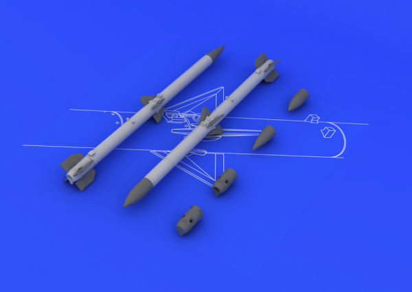 Eduard SIN648104 F-16 armament w/ laser guided bombs KINETIC MODEL 1/48