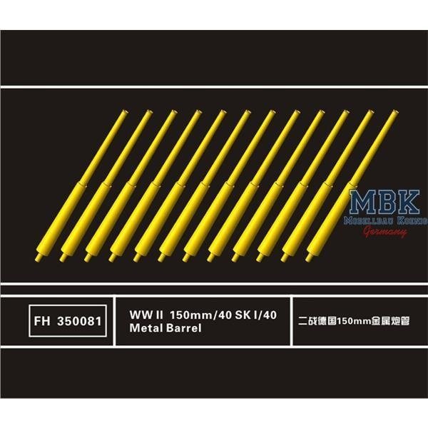 Flyhawk FH350081 WWII German Navy 15cm/40 SK I/40 Metal Barrel 1/350