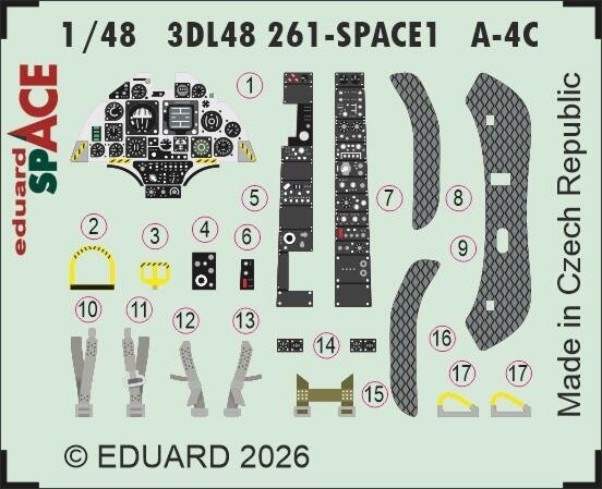 Eduard 3DL48261 A-4C SPACE for HOBBY BOSS 1/48