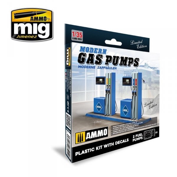 AMMO of Mig Jimenez 8501 MODERN GAS PUMPS Limited Edition (1:35)