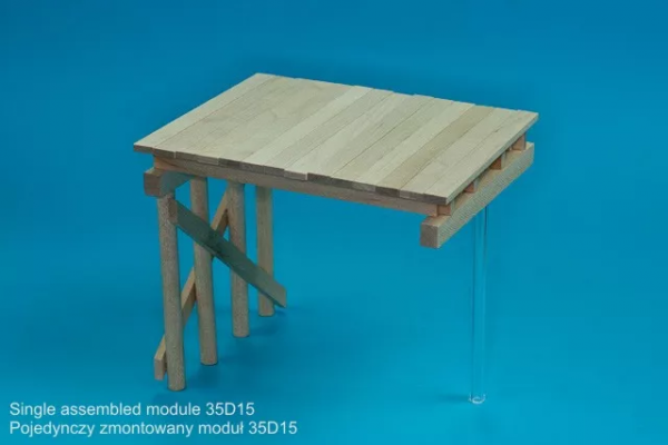 RB Model 35D15 WW II Wooden bridge Price for single module 1/35