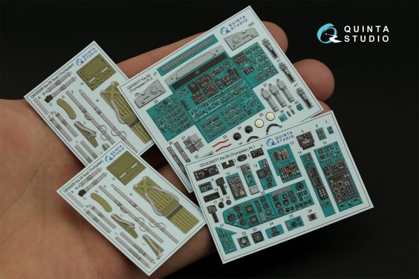 Quinta Studio QD35077 Ka-29 3D-Printed &amp; coloured Interior on decal paper (Trumpeter) 1/35