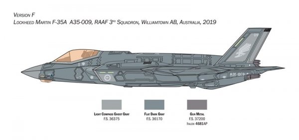 Italeri 1464 F-35A LIGHTNING II CTOL version (Beast Mode) 1/72