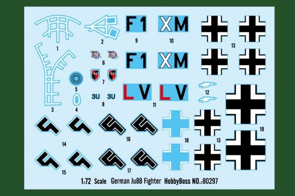 Hobby Boss 80297 German Ju88 (1:72)
