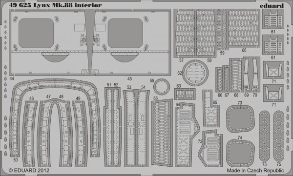 Eduard 49625 Lynx Mk.88 interior S. A. 1/48 (Airfix)