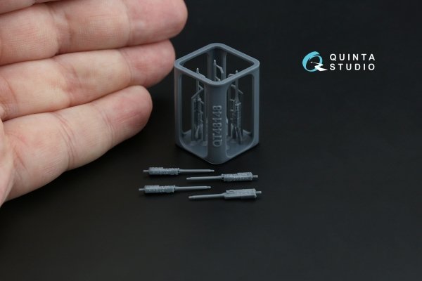 Quinta Studio QT48148 Browning .30 M2 AN (fixed) Machine Gun, 4 pcs (for all kits) 1/48
