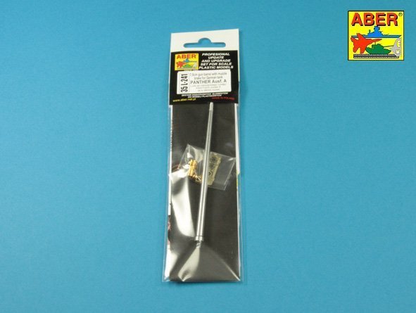 Aber 35L-241 7,5 cm barrel with muzzle brake for Panther Ausf.A (1:35)