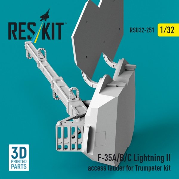 RESKIT RSU32-0251 F-35A/B/C Lightning II access ladder for Trumpeter kit (3D Printed) (1/32)