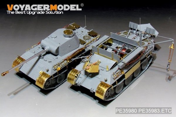 Voyager Model PE35980 WWII German Bergepanther Ausf.A (Late type,Panther G tool holders) Basic For TAKOM 2101 1/35
