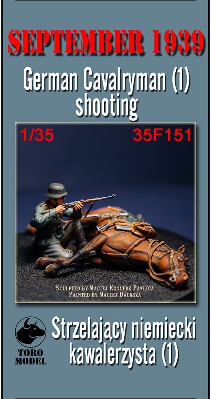 Toro 35F151 Strzelający Niemiecki Kawalerzysta (1) - Wrzesień 1939 1/35