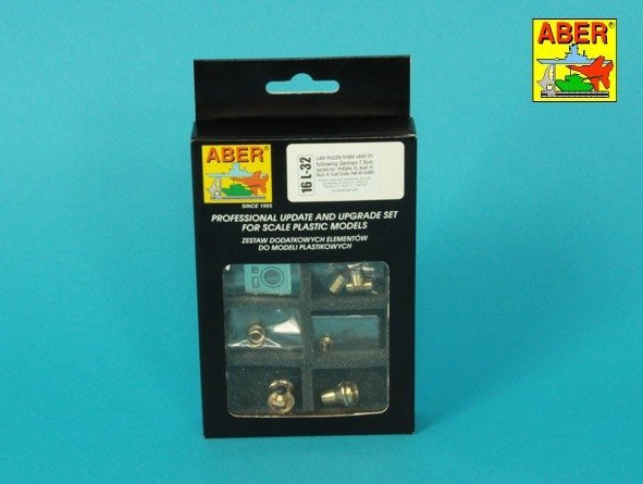 Aber 16l-32 Late muzzle brake for barrels in / późny hamulec do luf używanych w: PzKpfw. IV, Ausf. H: StuG. III, Ausf. G-Late, PaK 40 Middle 1/16