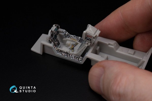 Quinta Studio QD48283 F/A-18A / C early 3D-Printed &amp; coloured Interior on decal paper (Hasegawa) 1/48