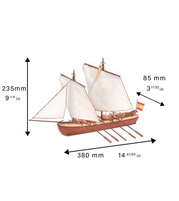 ARTESANIA LATINA 19014 Santisima Trinidad - Szalupa 1/50