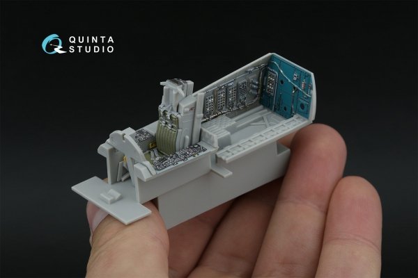 Quinta Studio QD48597 F-15A/F-15C Early/F-15J Early 3D-Printed &amp; coloured Interior on decal paper (Hasegawa) 1/48
