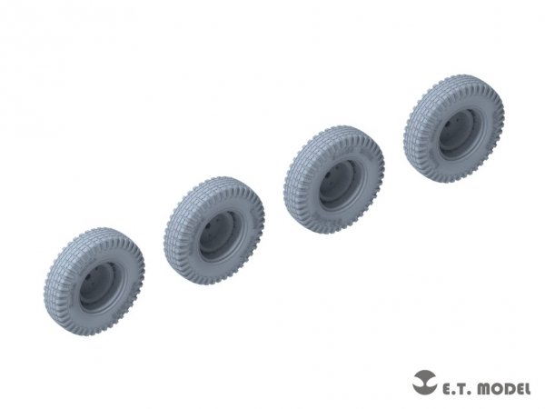E.T. Model P35-102 WWII German Sd.Kfz.234 Small Diameter Weighted Wheels Type.2 1/35