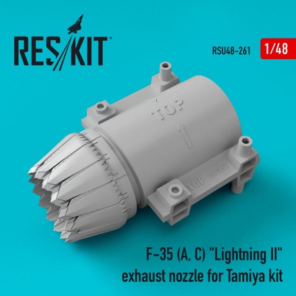 RESKIT RSU48-0261 F-35 (A, C) &quot;LIGHTNING II&quot; EXHAUST NOZZLE FOR TAMIYA KIT 1/48