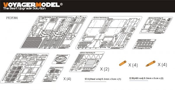 Voyager Model PE35301 WWII German Sd.Kfz.7/1 Part 2 (20mm Flakverling38) For DRAGON Kit 1/35