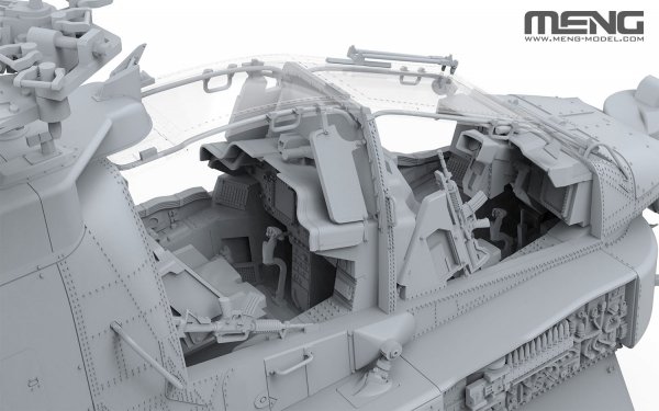 Meng Model QS-004 Boeing AH-64D Apache Longbow Heavy Attack Helicopter 1/35