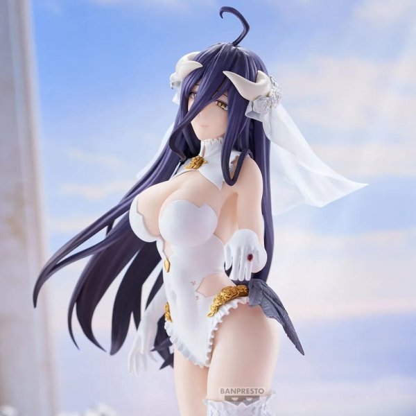 Bandai BP29874 BANPRESTO OVERLORD GLITTER&amp;GLAMOURS - ALBEDO (WEDDING VER.)