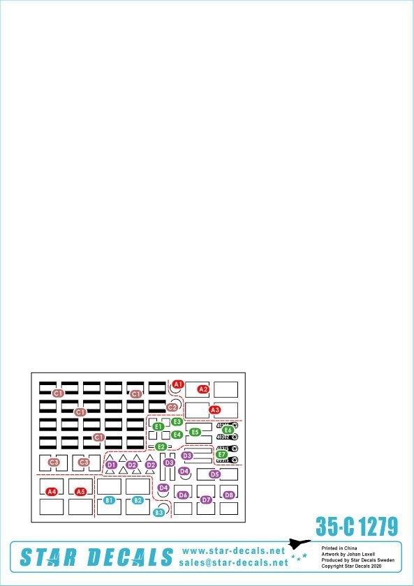 Star Decals 35-C1279 Lebanese Tanks &amp; AFVs 9 1/35