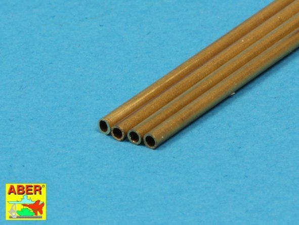 Aber BT15X02 Brass Tubes 1,50x0,20 mm length 250 mm x 4 pcs.