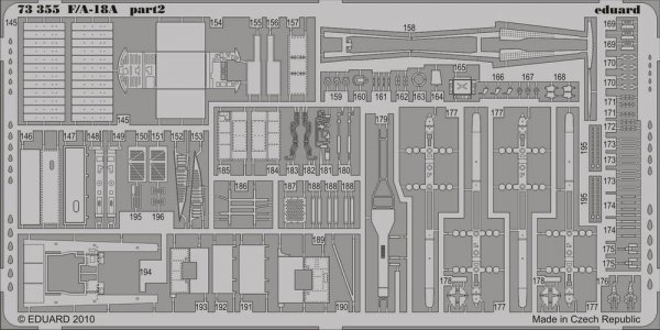 Eduard 73355 F/A-18A Photo etched set for ACADEMY 1/72