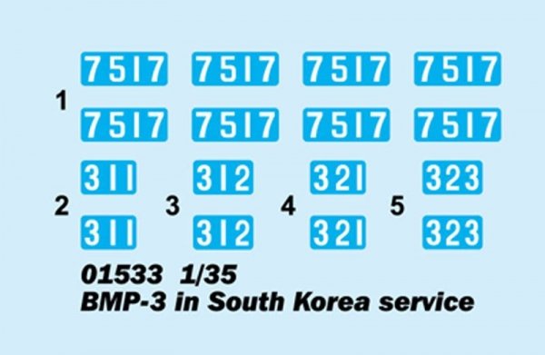 Trumpeter 01533 BMP-3 in South Korea service (1:35)
