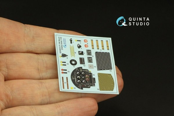 Quinta Studio QD35072 Fi 156C 3D-Printed &amp; coloured Interior on decal paper (Hobby Boss (ex-Tristar)) 1/35