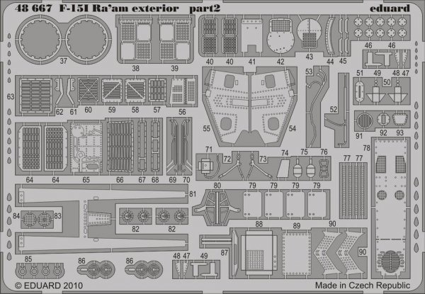 Eduard 48667 F-15I RaaM exterior 1/48 Academy