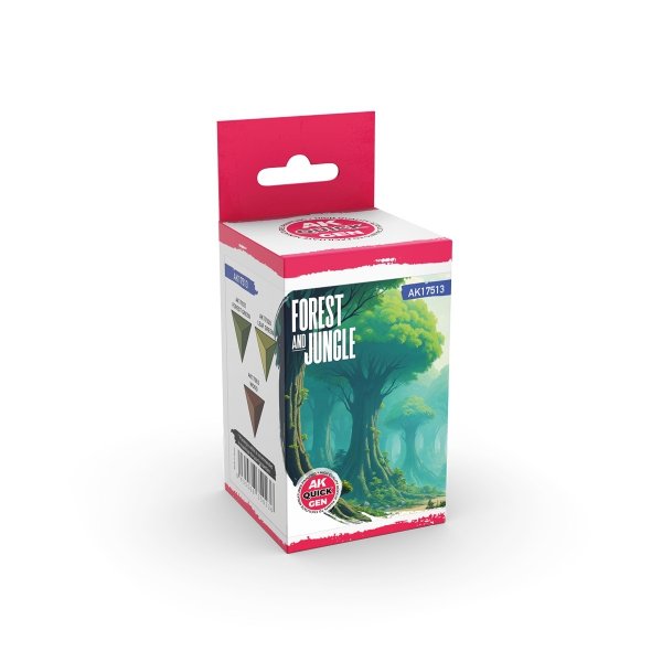 AK Interactive AK17513 FOREST AND JUNGLE – QUICK GEN SET 3x18ml